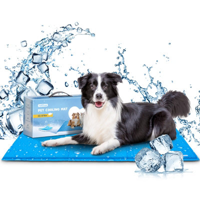 Nobleza Dog Cooling Mat XL 110 x 70 cm Durable Leakproof Pet Cool Mat Non Toxic