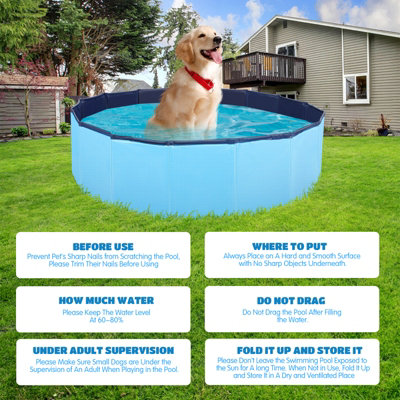 Nobleza Dog Paddling Pool, Large Dog Pool Swimming Pool