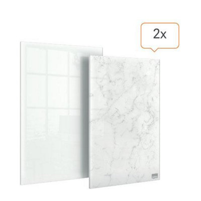 Nobo Glass Mini Whiteboard Notepads 230x152mm Pack of 2