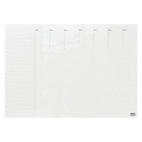 Nobo Glass Weekly Planner Office Whiteboard 430x560mm