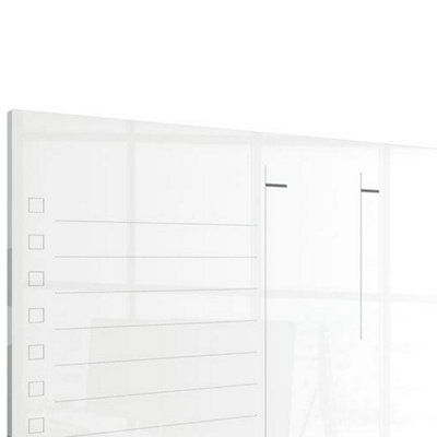 Nobo Glass Weekly Planner Office Whiteboard 430x560mm