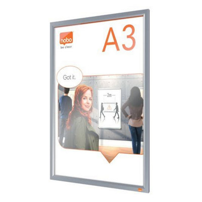 Nobo Impression Pro Anodised Clip Poster Frame A3