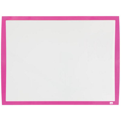 Nobo Magnetic Whiteboard Small 585x430mm in Pink