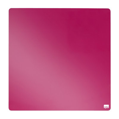 Nobo Mini Magnetic Whiteboard Coloured Tile Pink 360x360mm