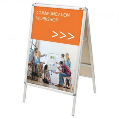 Nobo Premium Plus 700x1000mm A-Board Sign Holder with Snap Frame
