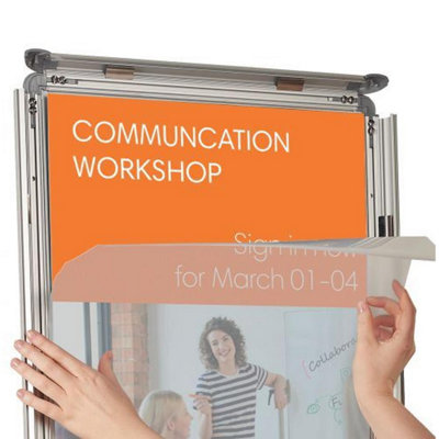 Nobo Premium Plus A0 Poster Frame Sign Holder with Snap Frame