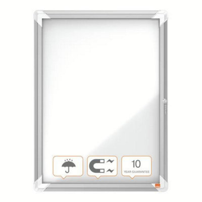 Nobo Premium Plus Outdoor Magnetic Lockable Notice Board 4xA4
