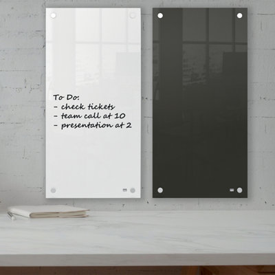 Nobo Small Glass Whiteboard Panel 300x600mm