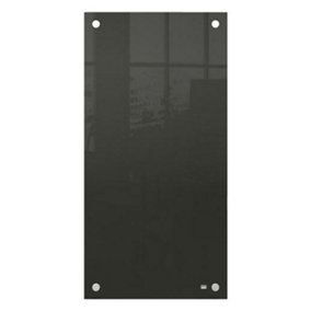 Nobo Small Glass Whiteboard Panel Black 300x600mm