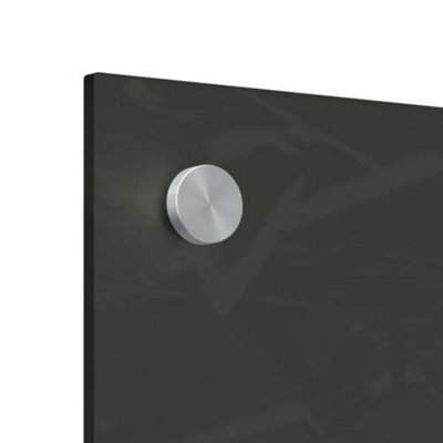 Nobo Small Glass Whiteboard Panel Black 300x600mm