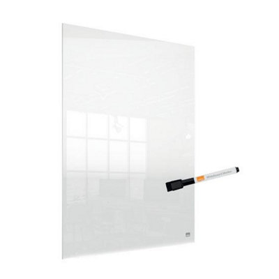 Nobo Transparent Acrylic Desktop or Wall Mounted Mini Whiteboard 600x450mm
