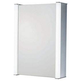 Noel LED Illuminated Single Mirrored Wall Cabinet (H)700mm (W)500mm