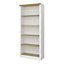 Nola 4 Shelf Bookcase White & Pine