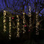 Noma Antique White Tree Cascade String Garden Outdoor Lights LED 6 x 1m Drops