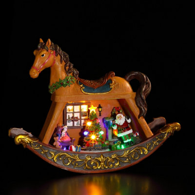 Noma LED Musical Rocking Horse with Train