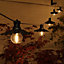Noma Scalloped Saucer Bulb Festoon String 6 Lights Garden Outdoor Indoor Mains