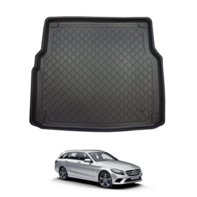 NOMAD Boot Liner for Mercedes C-Class 2014-21 Estate Premium Tailored Floor