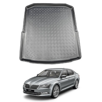 NOMAD Boot Liner for Skoda Superb 2015-23 Liftback Tailored Floor Guard Waterproof