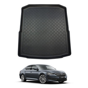 NOMAD Boot Liner for Skoda Superb 2015-23 Premium Tailored Waterproof Floor Mat