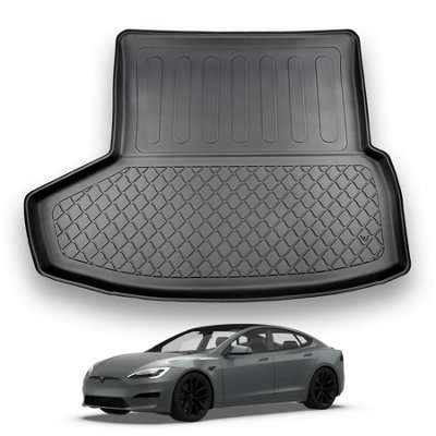 NOMAD Boot Liner for Tesla Model S 2021+ Premium Tailored Fit Rear Floor Tray