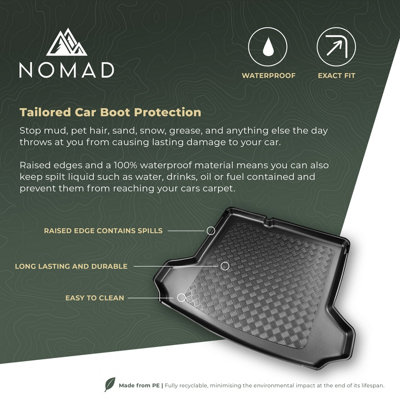 NOMAD Boot Liner for VW Passat 2011-14 Estate Tailored Car Floor Mat ...