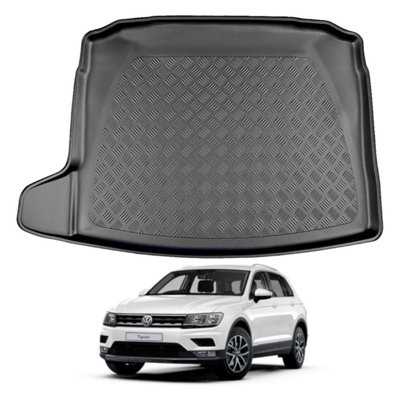 NOMAD Boot Liner for VW Tiguan 2016-23 Tailored Fit Tray Non-Adjustable Boot Floor