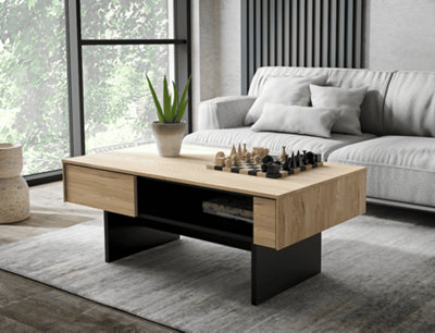 Bleached oak coffee table discount