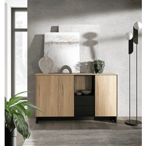 Nomad Sideboard Cabinet (H910mm x W1500mm x D40cm) with Drawers and Shelves