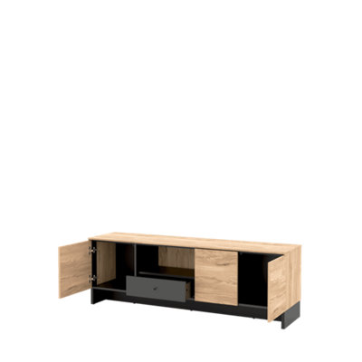 Nomad TV Cabinet (H)540mm (W)1630mm (D)400mm with Open and Closed Compartments