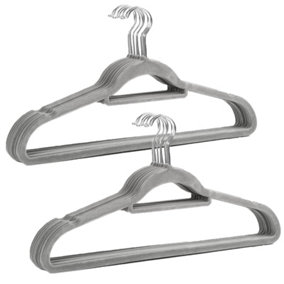 Non-Slip 20 Pack Coat Hanger Adult Clothes Trouser Hanging Space Saver