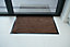 Non Slip Absorbent Dirt Trapper Rubber Edged Door Mats Gold 40x60 cm