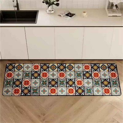 Non-Slip Area Rug Set for Kitchen & Living Room 50x80 + 50x160cm