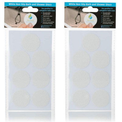 Non Slip Bath and Shower Stickers 56x White Discs