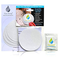 Non Slip Bath & Shower Stickers - 10x Large Clear Discs