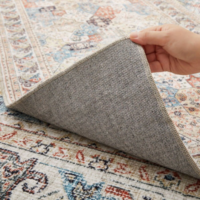 Non Slip Cashmere Coastal Runner Modern Kitchen Bedroom Lobby Rug 60 x ...