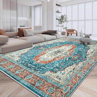 Non Slip Cashmere Rugs Living Room Kitchen Area Carpet Hallway Lobby ...
