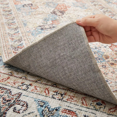 Non Slip Coastal Traditional Rug Luxury Bedroom Living Room Extra Large ...