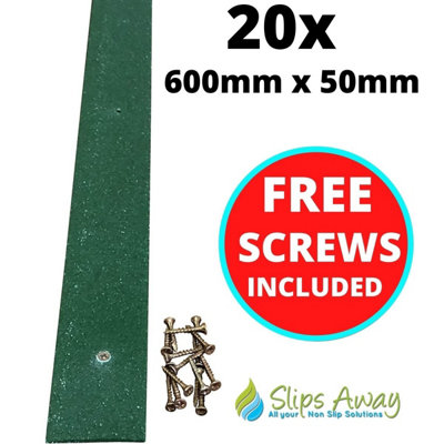 Non Slip Decking Strips GRP Heavy Duty Pro Grade 50mm - GREEN