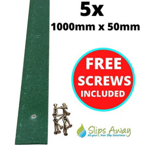 Non Slip Decking Strips GRP Heavy Duty Pro Grade 50mm - GREEN