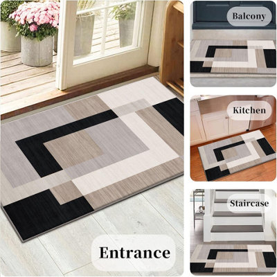 Non Slip Door Mats Heavy Duty Printed Luxury Large Floor Mats