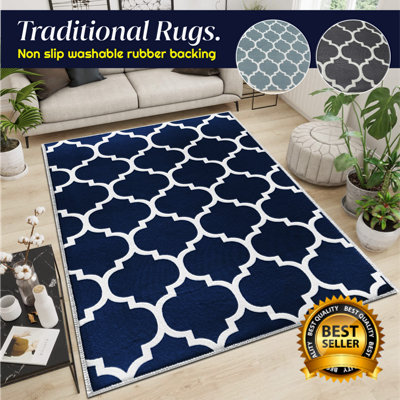 Non Slip Luxury Modern Rugs Large Area Rug Living Room Bedroom Carpet