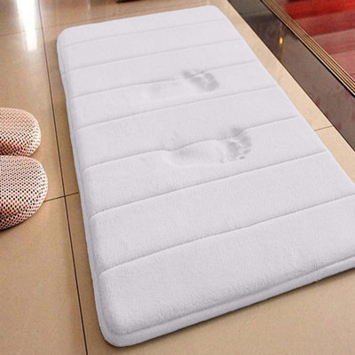 Non Slip Memory Form Mat 50 x 80 cm Luxury Bedroom Door Rug Large Super ...