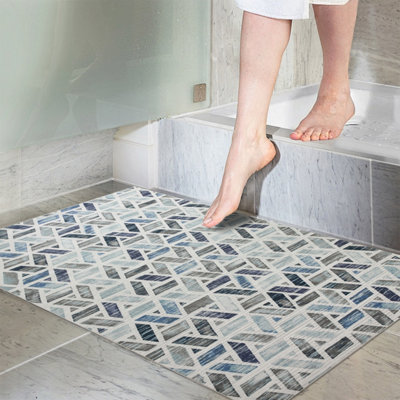 Non Slip Printed Rug Indoor/Outdoor Floor Mat Zara Pattern 40X60 cm ...