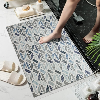 Non Slip Printed Rug Indoor/Outdoor Floor Mat Zara Pattern 40X60 cm ...