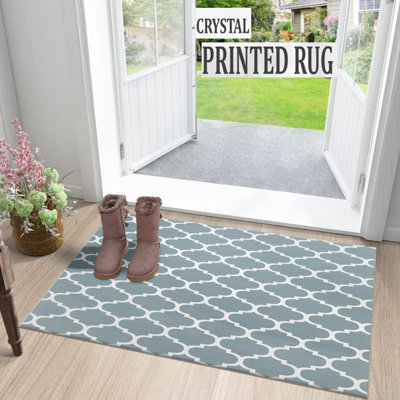 Non Slip Printed Rug Luxury Bedroom Bath Door Mat