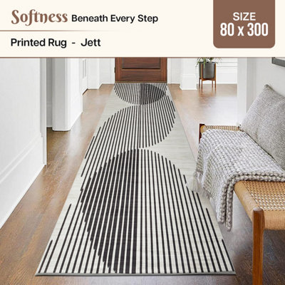 Non Slip Printed Rug Stylish Kitchen Hallway Extra Large Runner Rugs ...