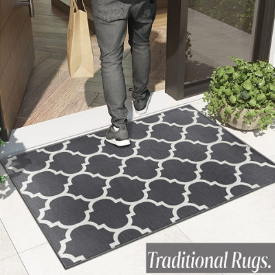 Non Slip Printed Small Indoor Door Mat Entrance Rug