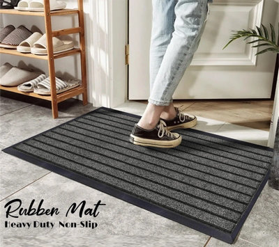 Non Slip PVC Rubber Door Mats Heavy Duty Durable Large Kitchen Hallway Floor Mats