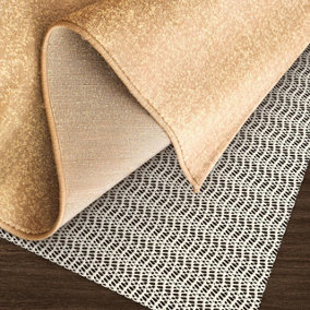 Non-Slip Rug Underlay Pad - Premium PVC Rug Gripper for Laminate, Lino, Tiled & Wooden Floors - Measures H200 x W200cm