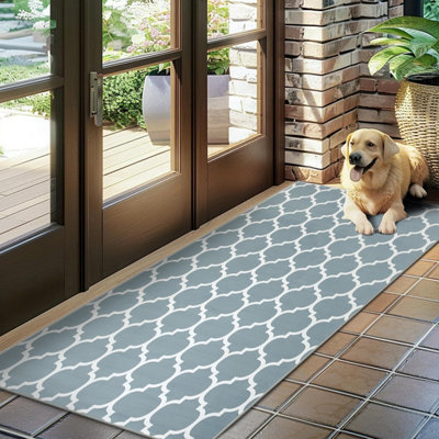Non Slip Rugs Bedroom Living Room Runner Rug Geometric Printed Carpet ...
